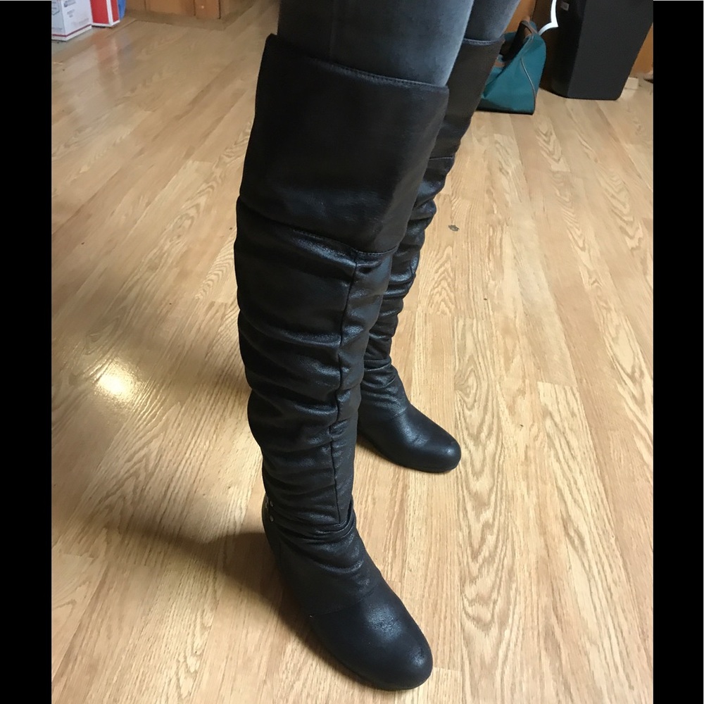 Baretraps Valry Leather Boots Black Size 7